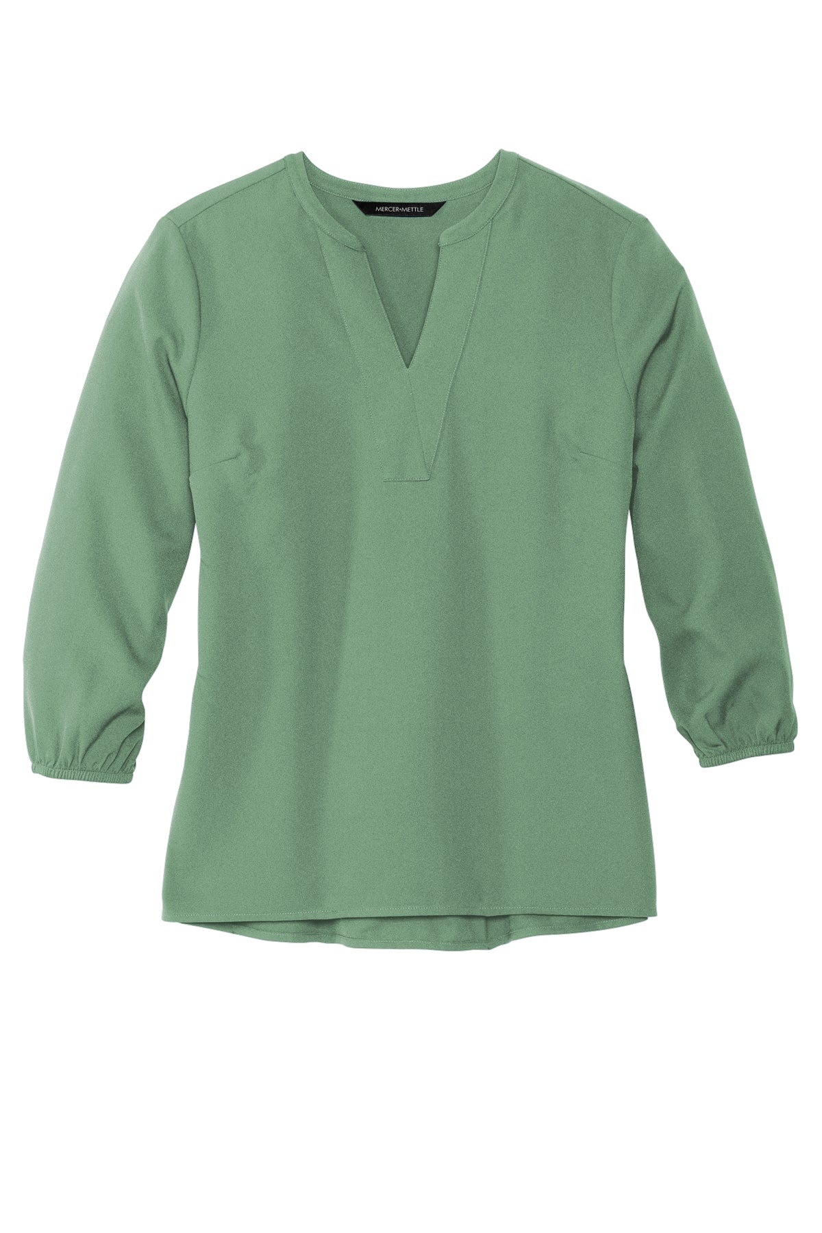Mercer+Mettle Women's Stretch Crepe 3/4-Sleeve Blouse