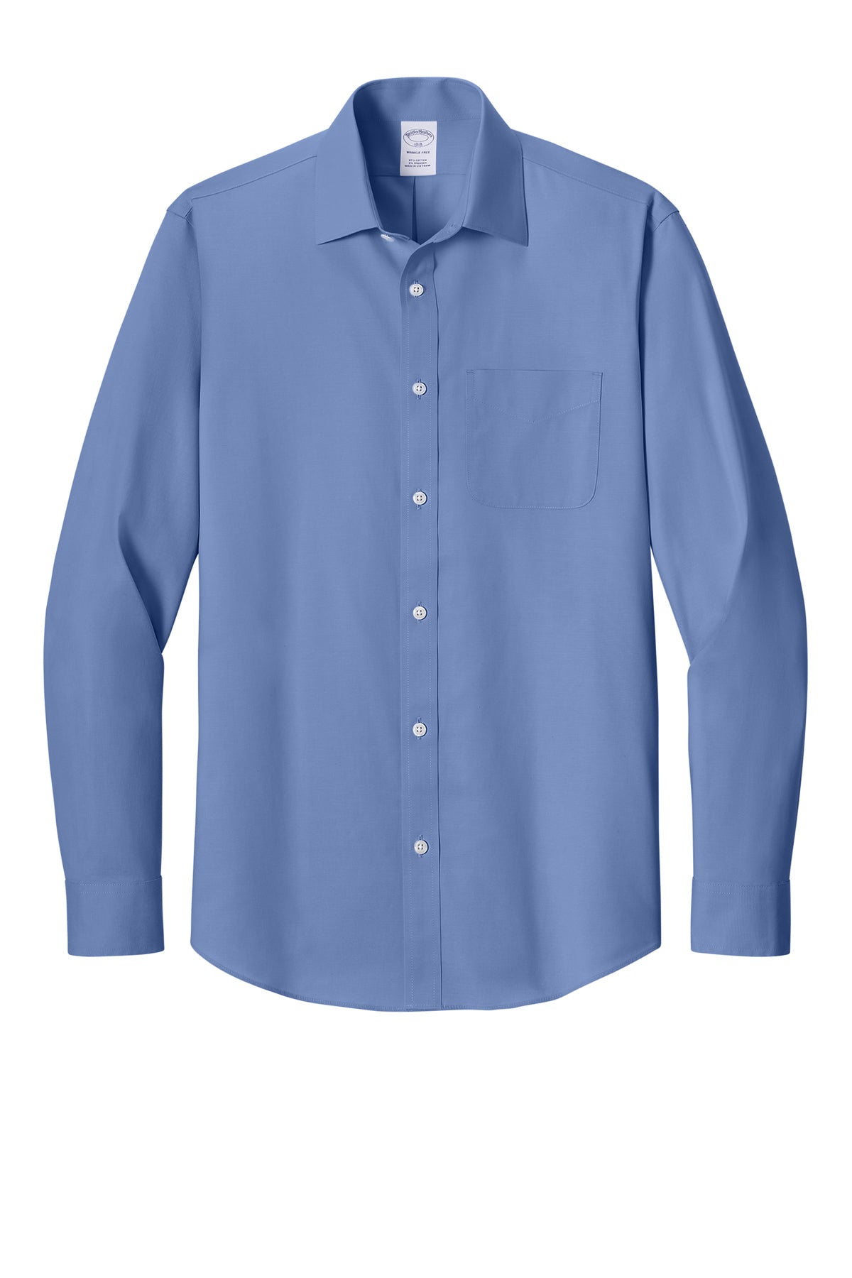 Brooks Brothers Wrinkle-Free Stretch Pinpoint Spread Collar Shirt
