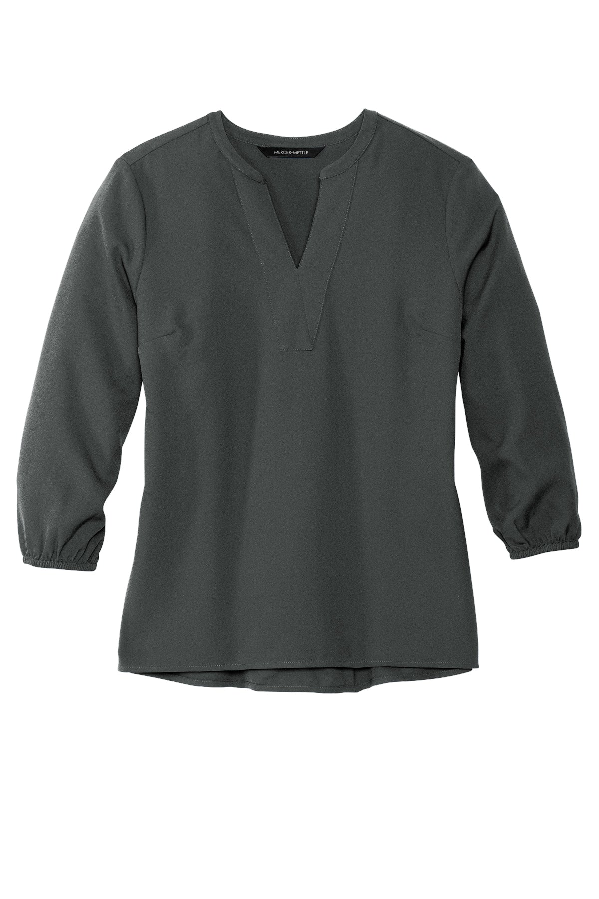 Mercer+Mettle Women's Stretch Crepe 3/4-Sleeve Blouse