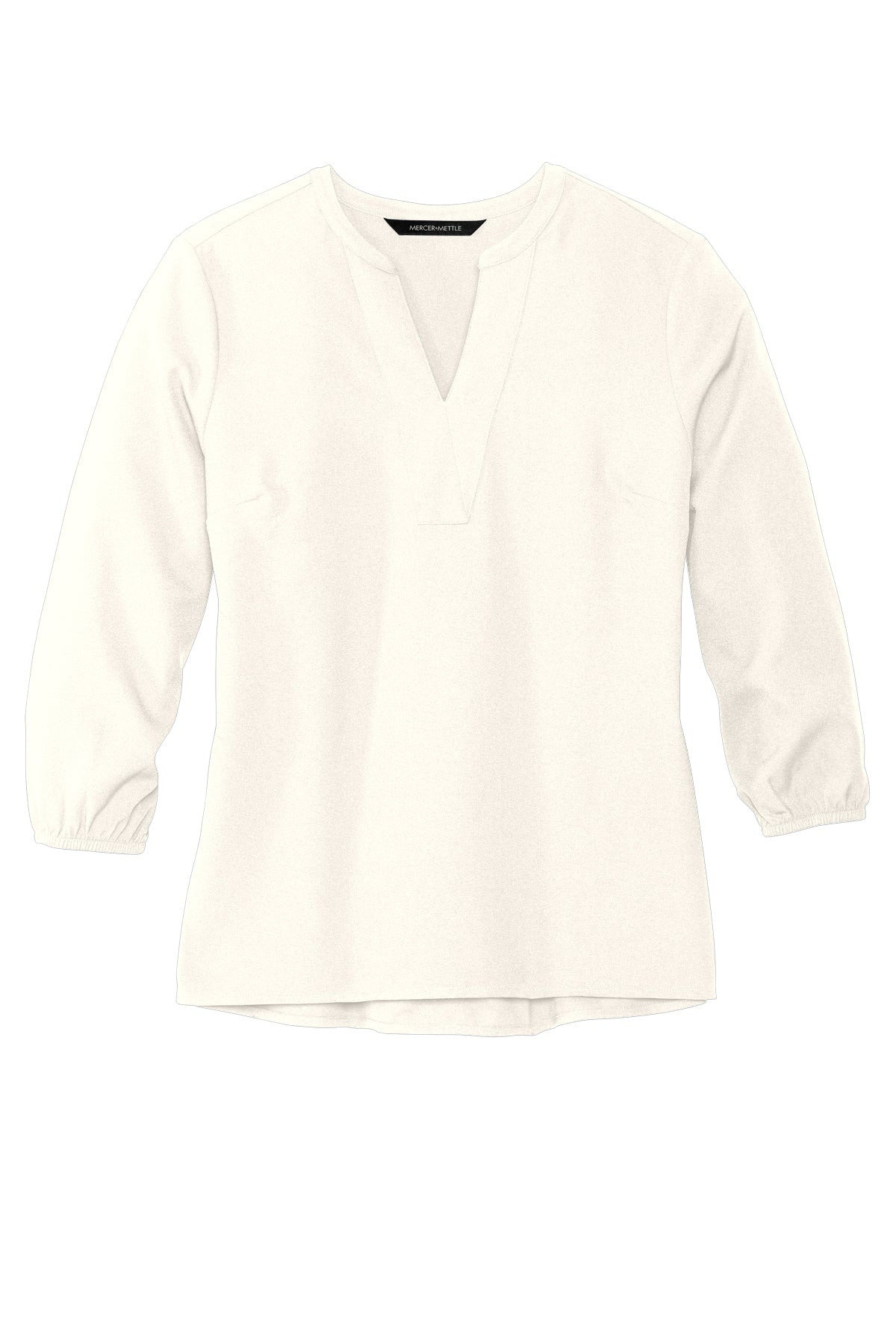 Mercer+Mettle Women's Stretch Crepe 3/4-Sleeve Blouse