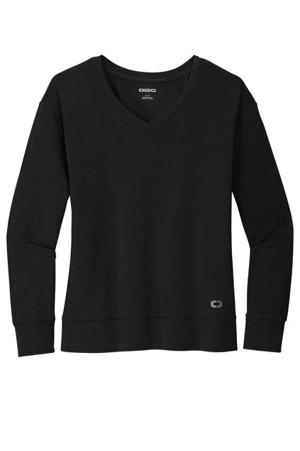 OGIO® Women's Luuma Flex Long Sleeve V-Neck