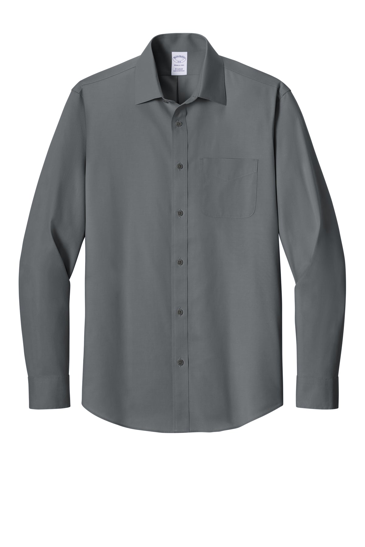 Brooks Brothers Wrinkle-Free Stretch Pinpoint Spread Collar Shirt
