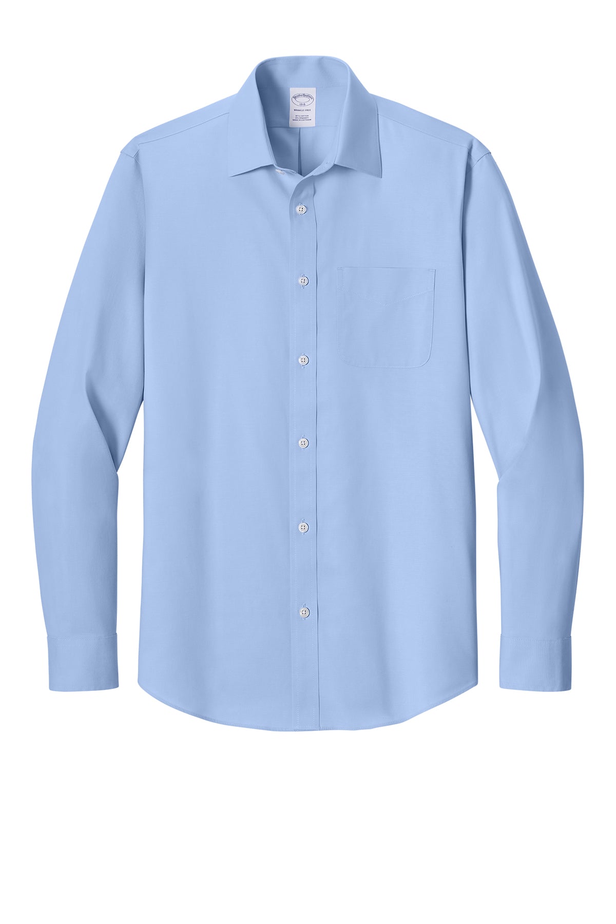 Brooks Brothers Wrinkle-Free Stretch Pinpoint Spread Collar Shirt