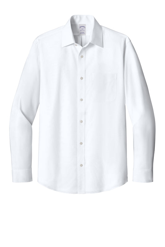 Brooks Brothers Wrinkle-Free Stretch Pinpoint Spread Collar Shirt