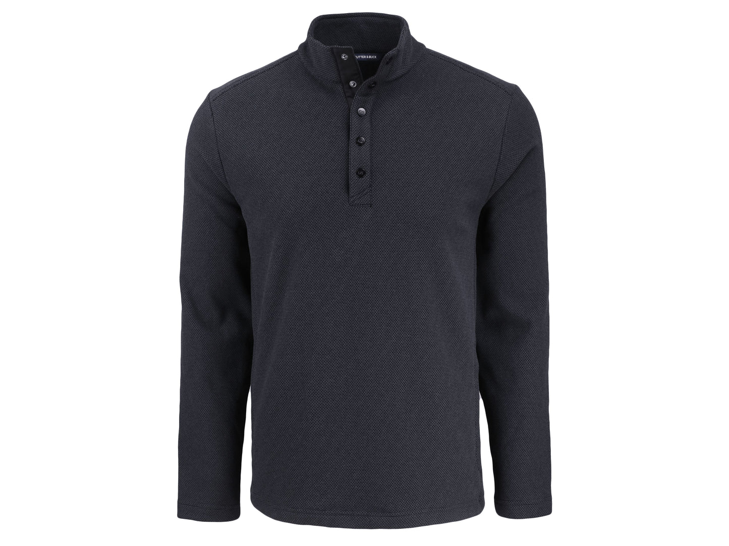 Cutter & Buck Hunts Point Recycled Fleece Mens Hybrid Snap Placket Pullover