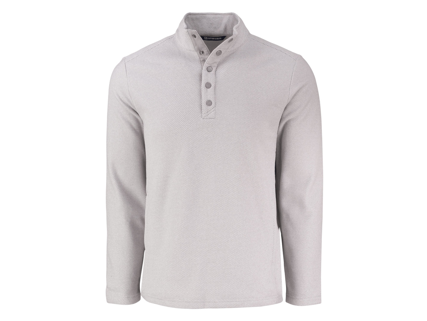 Cutter & Buck Hunts Point Recycled Fleece Mens Hybrid Snap Placket Pullover